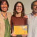 Giorgia Puliga con l'attrice Carla Oro e il produttore Gian Paolo Vallati
