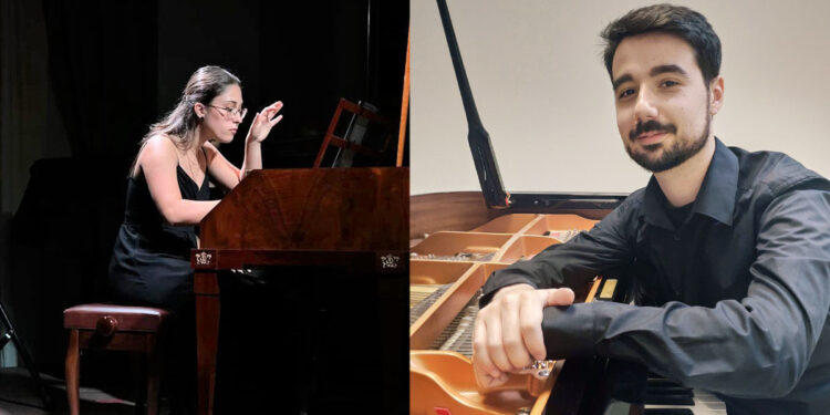 I pianisti Gaia Tolu e Alessandro Obino