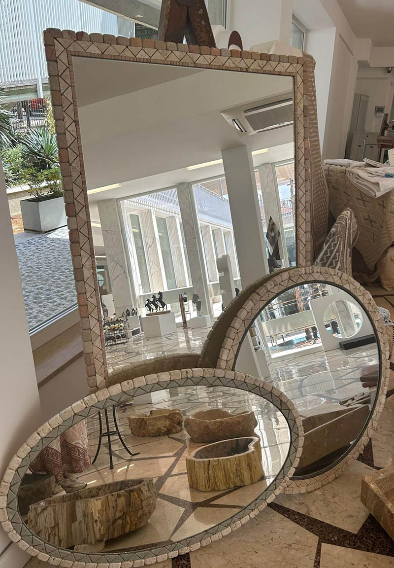 Mosaico in pietra. Salone delle Botteghe, Confartigianato Sassari