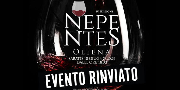 Nepentes Oliena 2023 rinviato