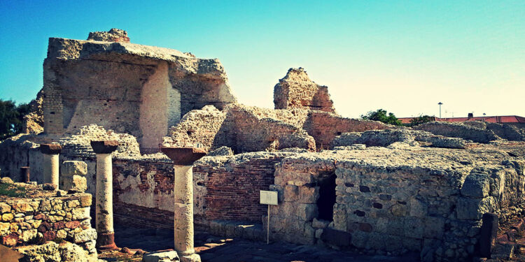 Porto Torres. Area Archeologica: vista delle terme centrali (c.d. Palazzo di re Barbaro)