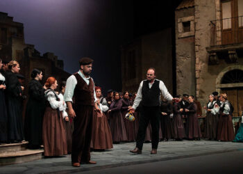 Marco Caria (Alfio) e Walter Fraccaro (Turiddu), “Cavalleria Rusticana” al Teatro Comunale di Sassari