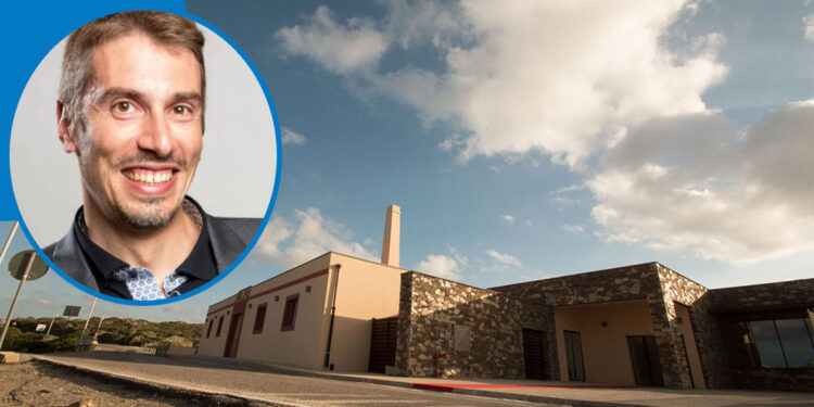 Christian Greco al MuT di Stintino. ? Michele Gagliani