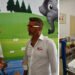 Corrado Sorrentino nel reparto di Pediatria dell'Aou di Sassari