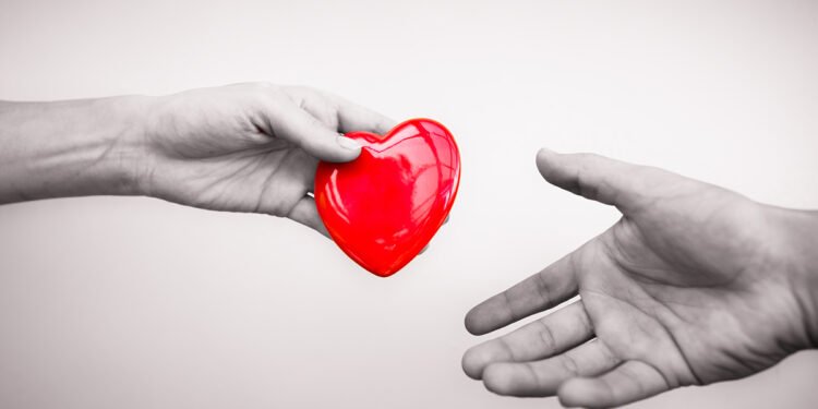 Donazione cuore mani. ? Depositphotos