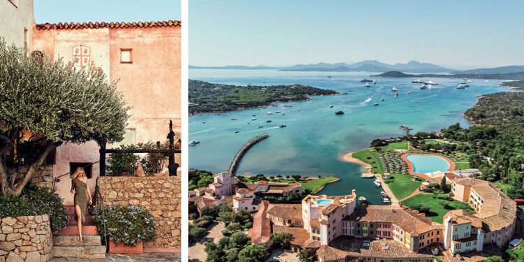 Cala di Volpe, il gioiello della Sardegna. ? © Oliver Pilcher (sx) - White Box Studio | Per gentile concessione di Smeralda Holding (dx)