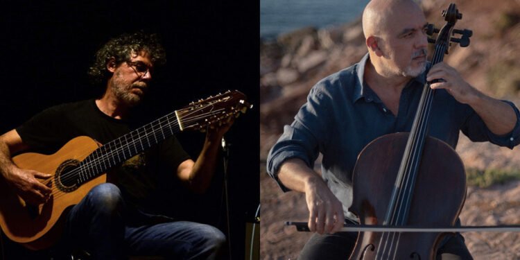 Salvatore Maiore (violoncello) e Marcello Peghin (chitarra)