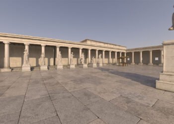 Nora, un'immagine generata dal visore 3D