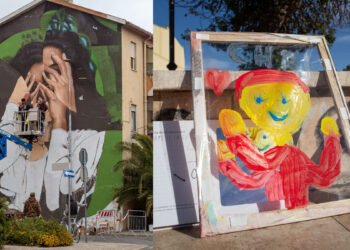 Quartu, "V.I.V.I. Q.U.I.": il murales dedicato a Santa Lucia, realizzato dall'artista Skan, e un lavoro dei laboratori