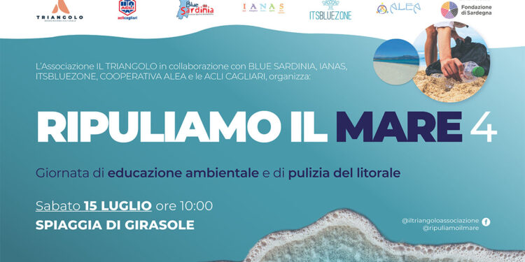Sabato 15 luglio in Ogliastra – spiaggia di Girasole - ritorna “Ripuliamo il mare”