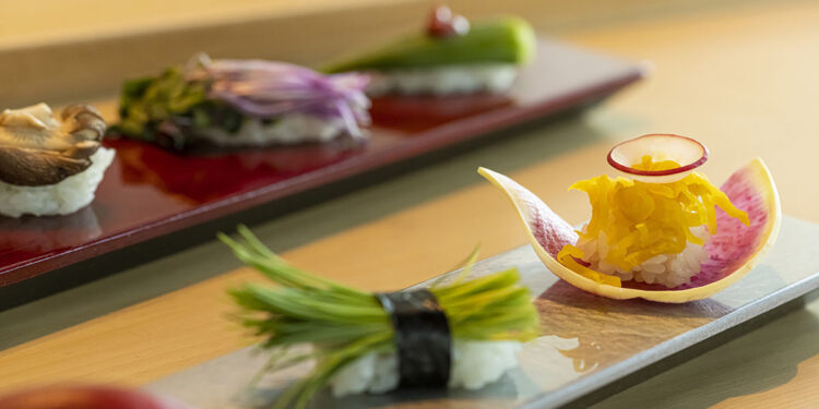 Sushi vegano al The Prince Gallery di Tokyo