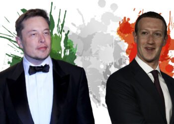 Elon Musk e Mark Zuckerberg. 📷 shmag.it