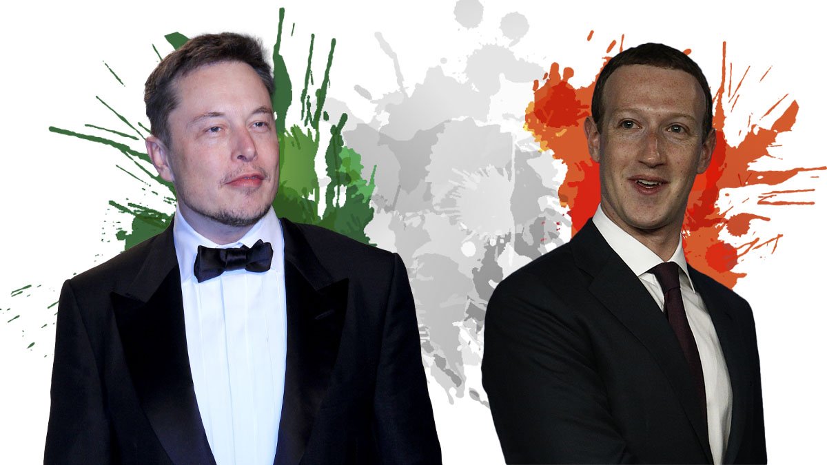 Elon Musk e Mark Zuckerberg. ? shmag.it
