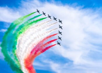 Le Frecce Tricolori. ? Depositphotos