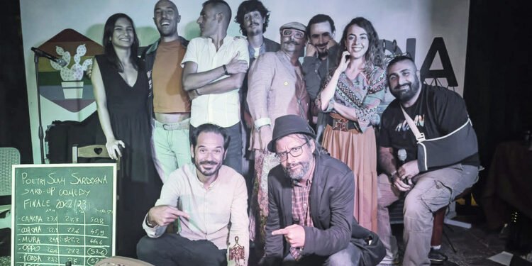 I finalisti del Poetry Slam Sardegna 2023. ? Giovanni Salis