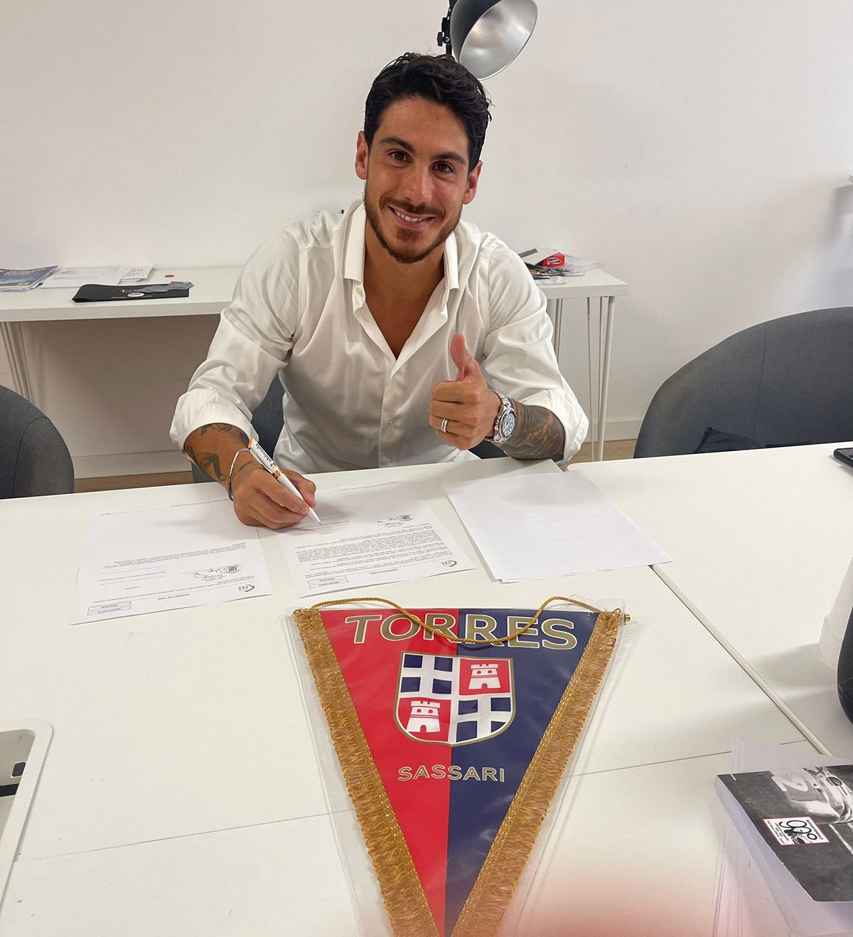 La firma di Giuseppe Mastinu alla Torres