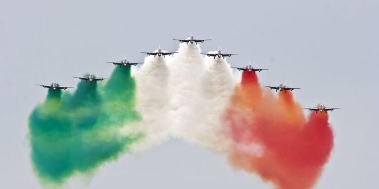 Le Frecce Tricolori. ? Depositphotos