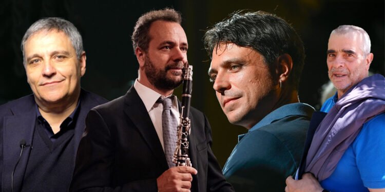 Maurizio de Giovanni, Rocco De Bernardis del Quartetto Saverio Mercadante, Antonio Boggio e Annino Mele