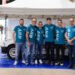 Gli organizzatori del Rally dei Nuraghi e del Vermentino con Paolo Diana e il pilota Jakkoo Lavio