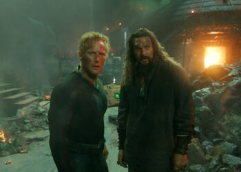 Patrick Wilson (Orm) e Jason Momoa (Aquaman) in “Aquaman e il regno perduto”. ? Courtesy Warner Bros Pictures/ ™ & © DC Comics