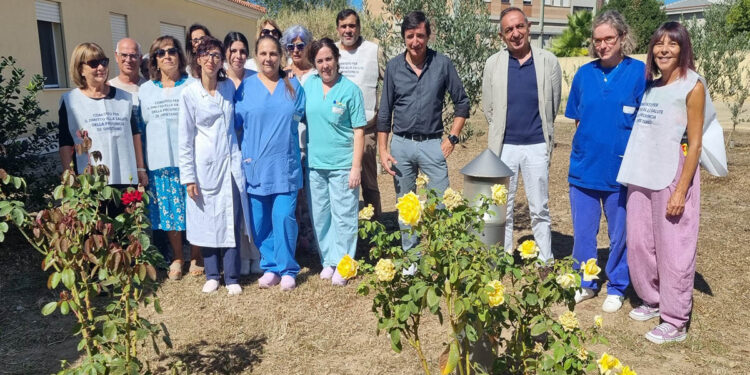 Il giardino dell'hospice di Oristano