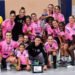 La Raimond Ego Sassari festeggia la vittoria della seconda “Handball Cup in rosa”. ? Claudio Atzori
