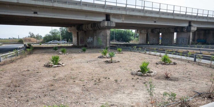 Lavori sull'Asse Mediano di Cagliari