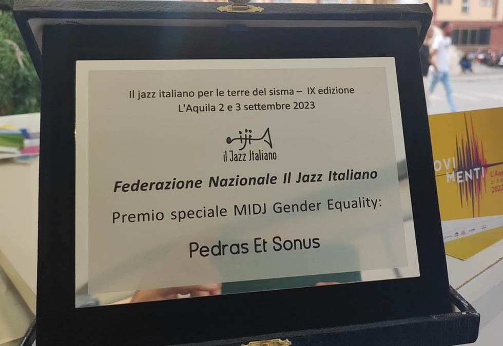 Premio Gender Equality al Festival Pedras et Sonus