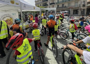 Quartu, bimbi in bicicletta