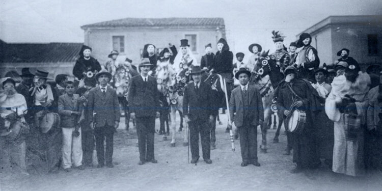 Una foto storica della Sartiglia di Oristano