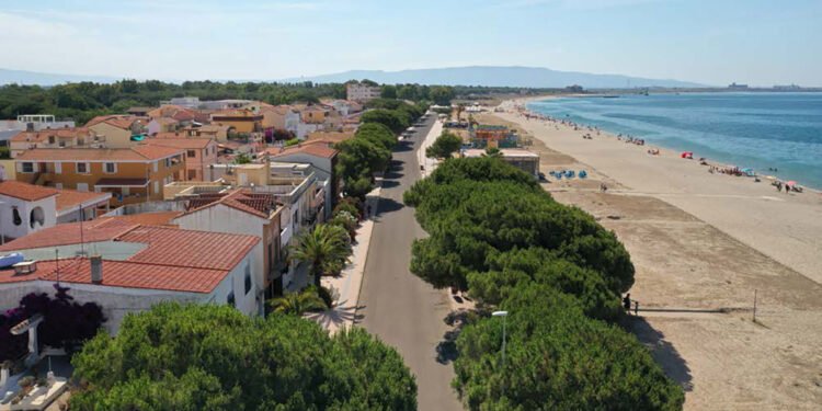 Veduta aerea del Lungomare di Torre Grande