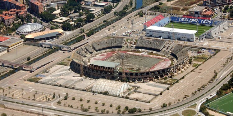 Lo Stadio Sant'Elia di Cagliari