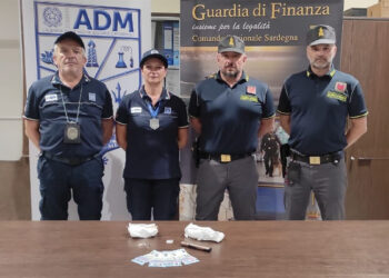 ADM e GDF arrestano un cittadino filippino all’aeroporto di Cagliari, con 195 grammi di droga