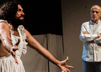 Angelo Trofa della Compagnia Batisfera ed Elio Turno Arthemalle (destra)