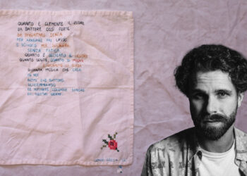 Cenzo Cocca - Costruire e respirare, 2023, filo su centrino vintage, parte 2