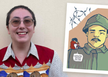 Joele Ferreri - Muzzurullu e una tavola di "Bonacatu, Storia di una bambina e di un soldato"