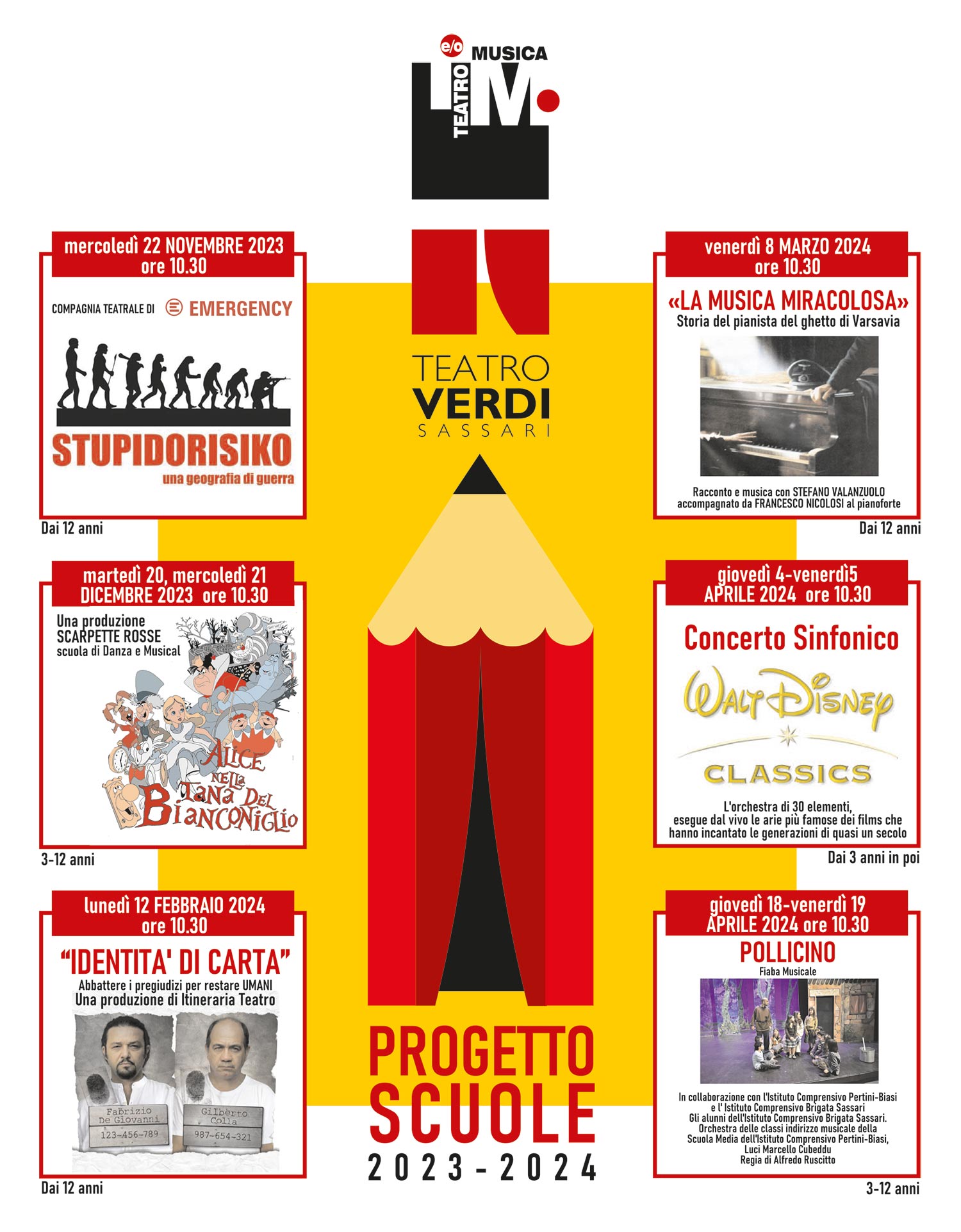 Rassegna Scuole Teatro e/o Musica 2023/2024