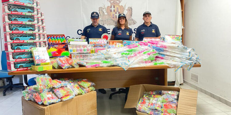 Sequestro giochi polizia locale di Sassari
