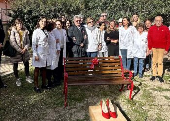 Centro di Salute Mentale di Olbia, panchina contro i femminicidi