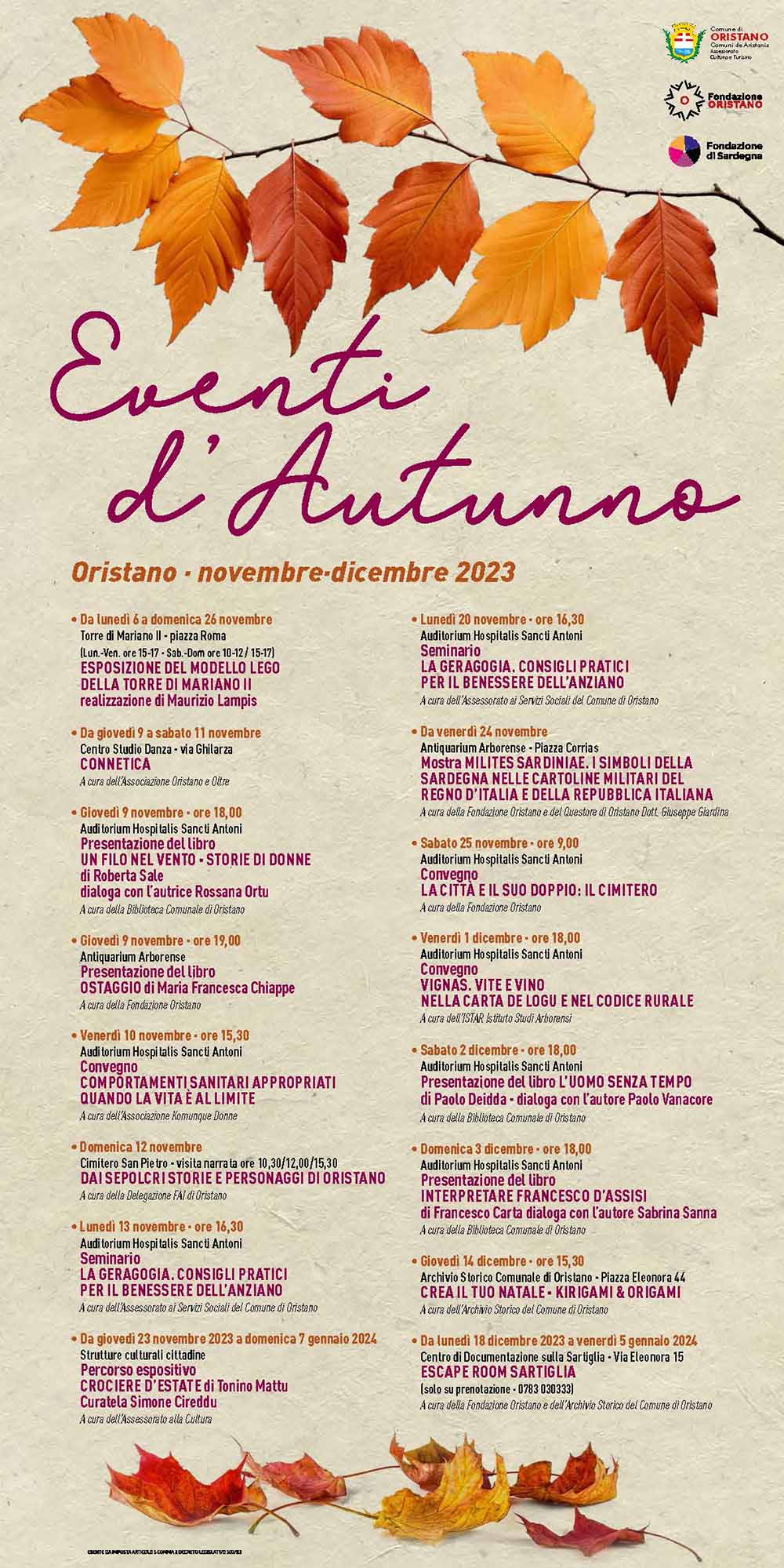 Oristano - Eventi d'Autunno