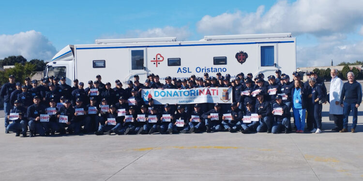 Gli allievi della Polizia di Stato del Caip di Abbasanta donano 29 sacche di sangue