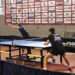 Luca Bressan del Tennistavolo Sassari alla battuta