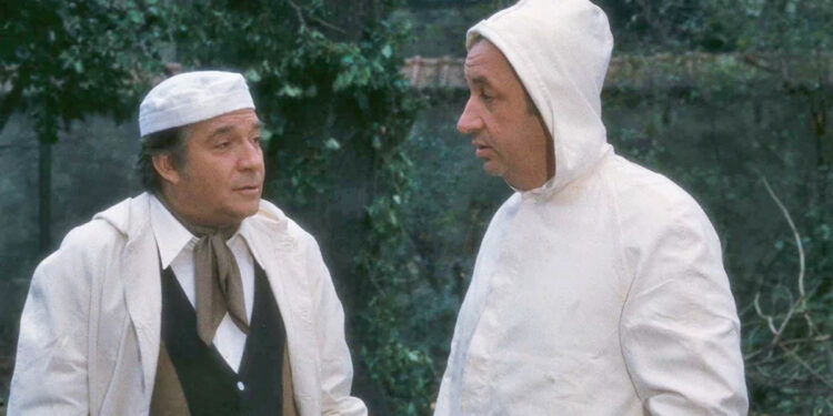 Ugo Tognazzi e Philippe Noiret ne "La Grande abbuffata" di Marco Ferreri