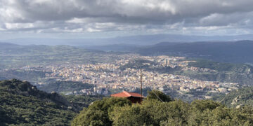 Veduta di Nuoro dal Monte Ortobene. Foto Marco Cau