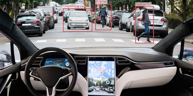 Macchina guida autonoma. ? Depositphotos