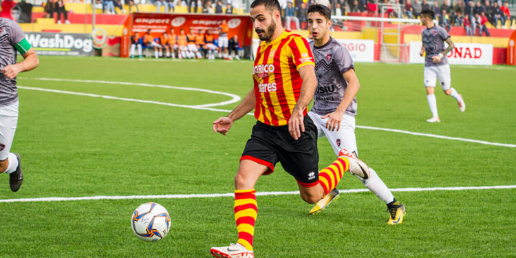 Marco Carboni dell'Alghero Calcio