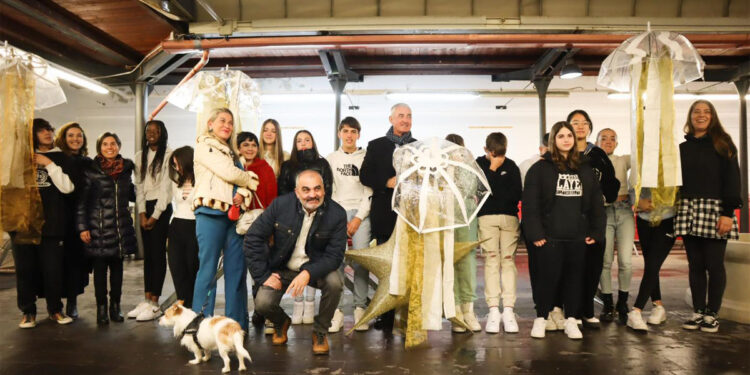 Preparativi Albero di Natale di Alghero 2023