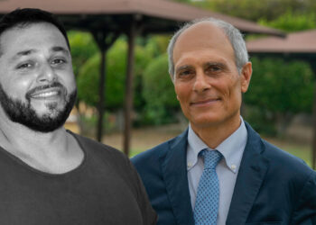 Domenico Maria Caprioli (Direttore scientifico yourscienceEDU e Gruppo Next4) e Giacomo Cao (Presidente Distretto AeroSpaziale della Sardegna)