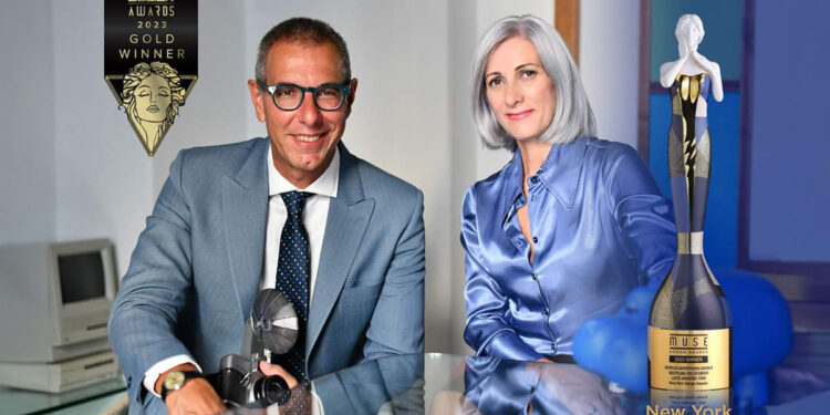 Giordana Dessì e Lorenzo Saliu di Sedplus con il MUSE Creative Award