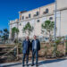 La nuova area verde di Cagliari, inaugurata dal sindaco Truzzu e dal vice Angius